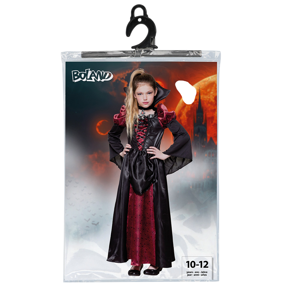 Vampyrdronning-kostume til piger i alderen 10–12 år – Halloween