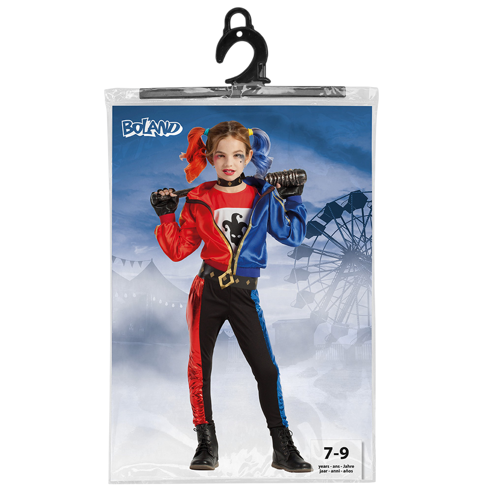 Kostume: Ond klovn til piger i alderen 7–9 år – Halloween