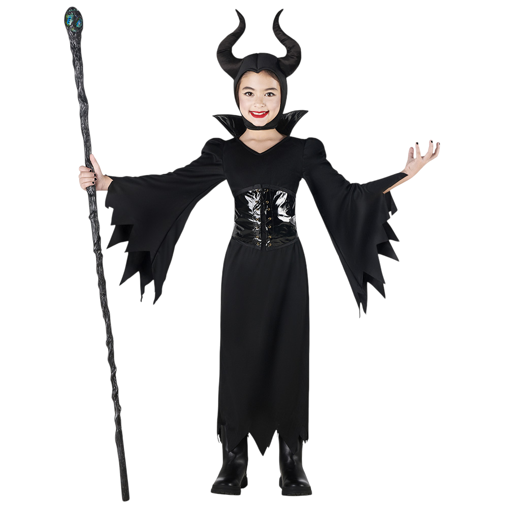 Udklædning som Den Onde Dronning til piger i alderen 7–9 år – Halloween