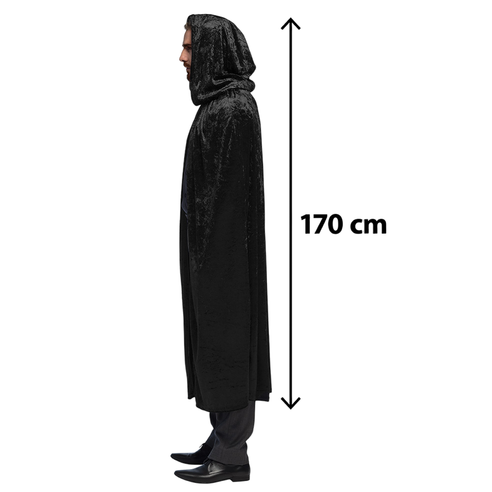 Cape Noire 170 cm – Halloween-kostume