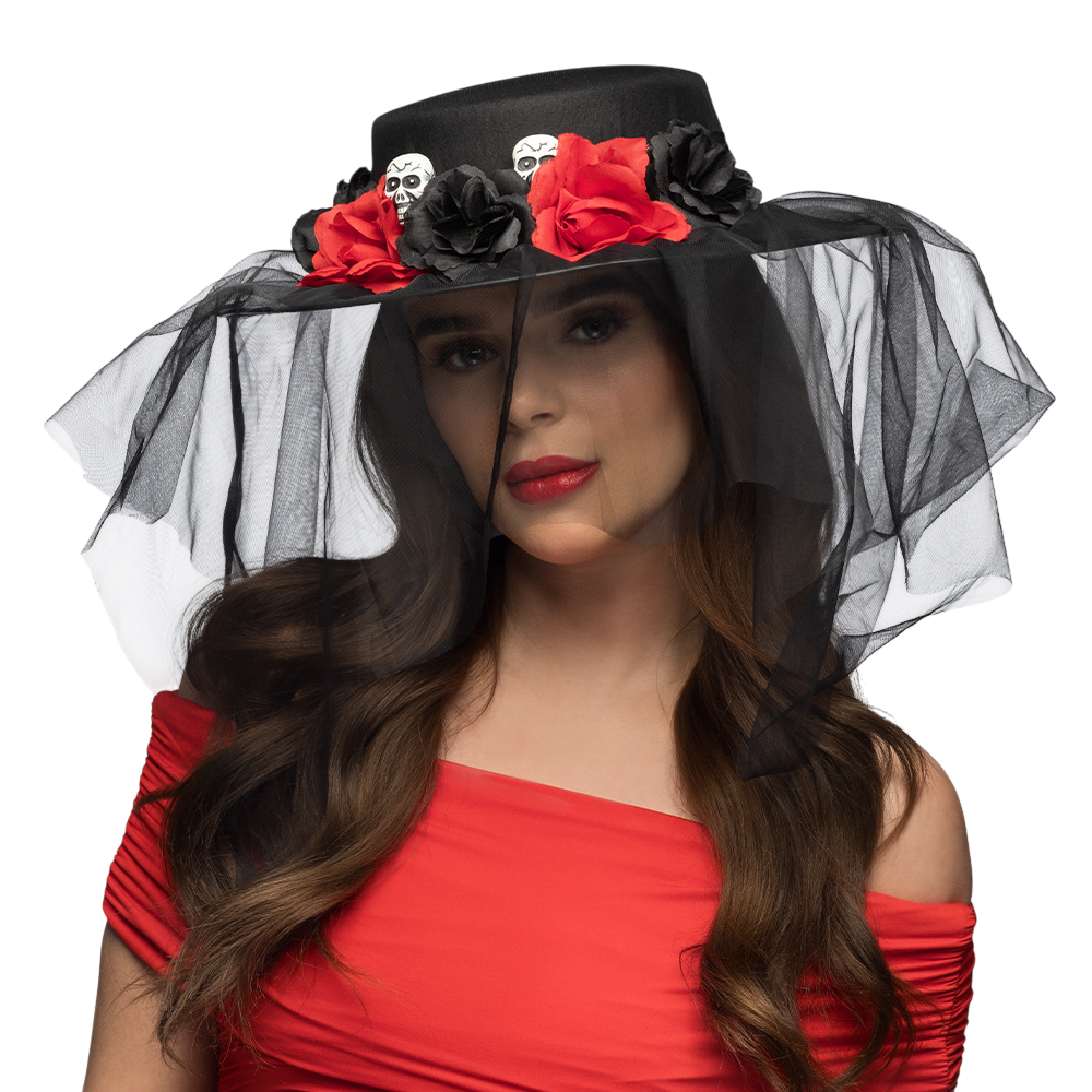 Dia de los Muertos-hat – kostume til De Dødes Dag