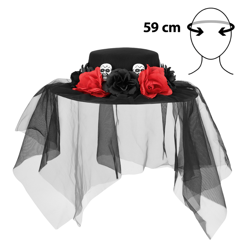 Dia de los Muertos-hat – kostume til De Dødes Dag