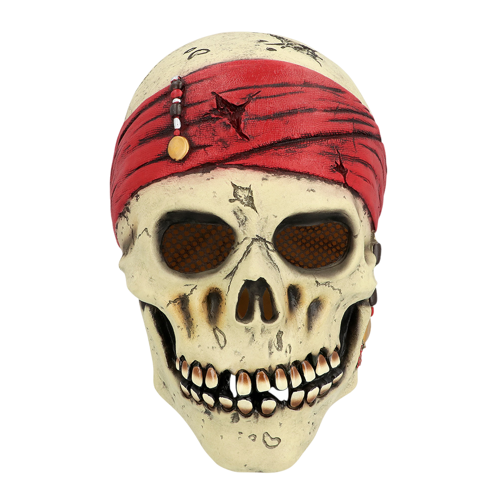 Piratmaske i latex – Halloween-kostume