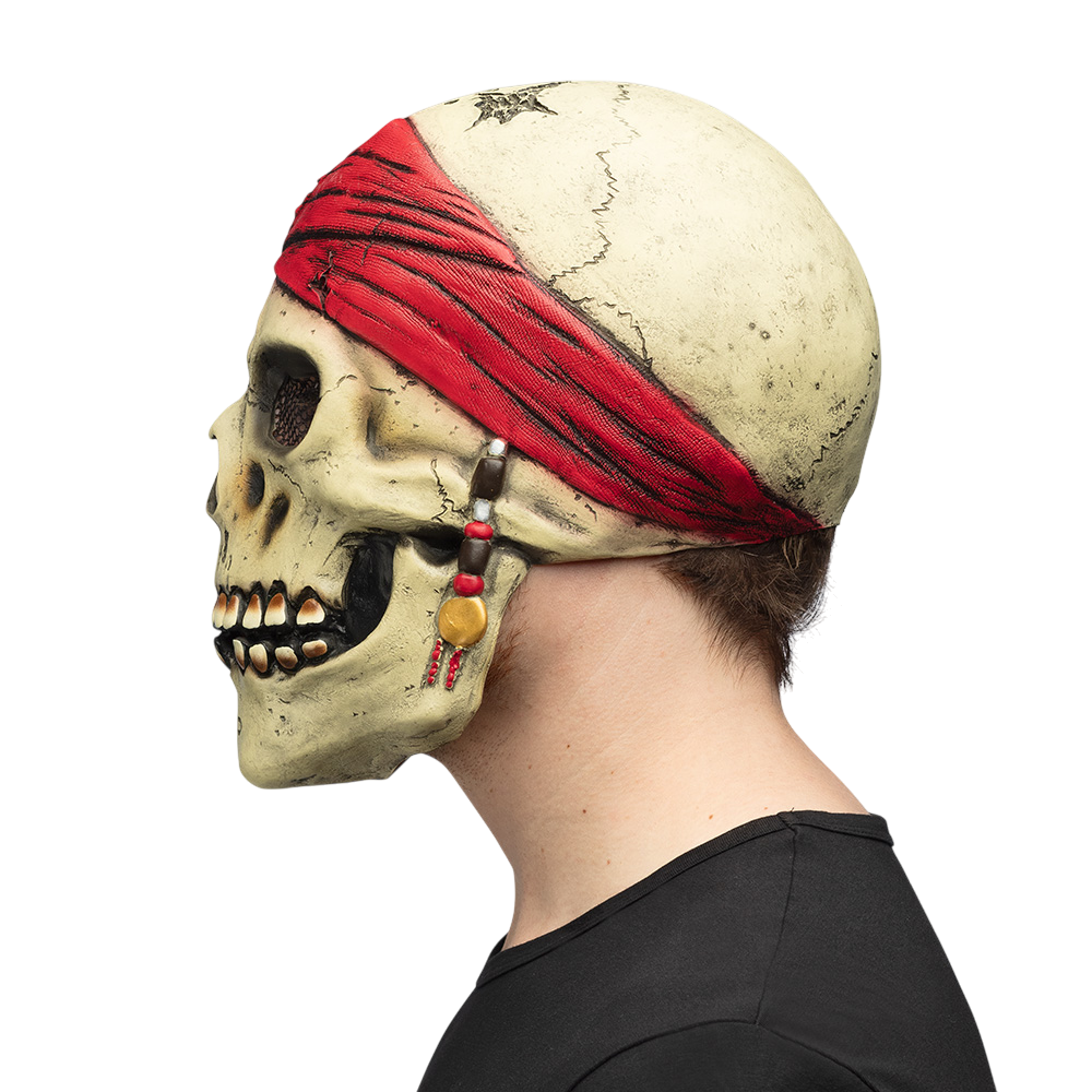Piratmaske i latex – Halloween-kostume