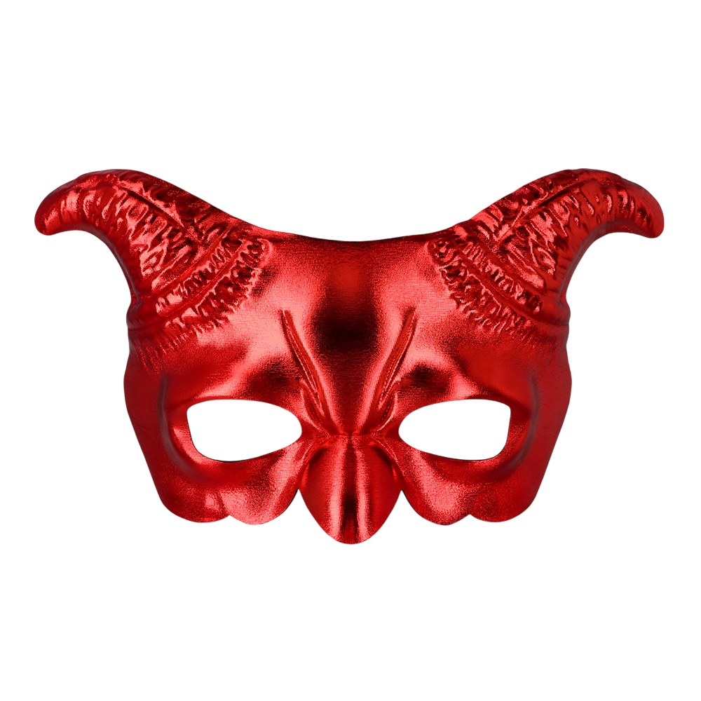 Dæmon-halvmaske – Halloween-maske