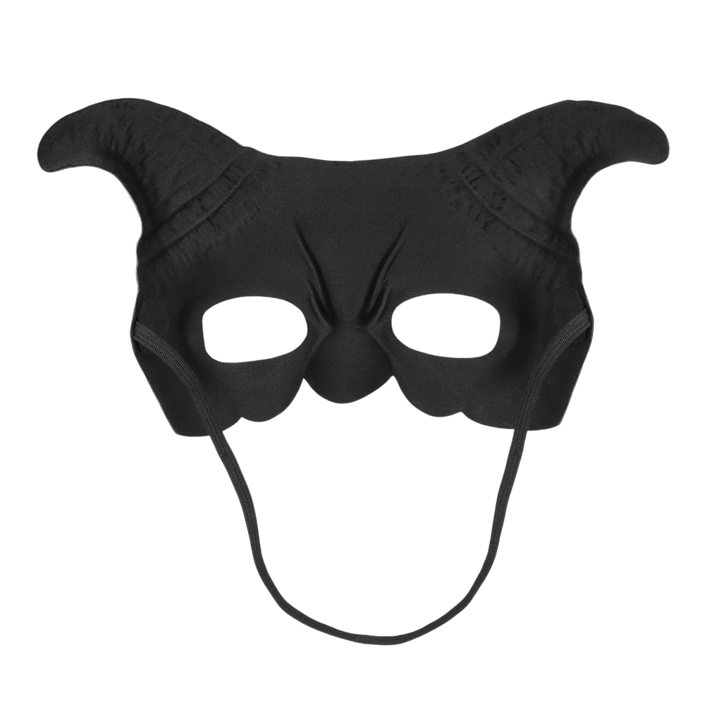 Dæmon-halvmaske – Halloween-maske