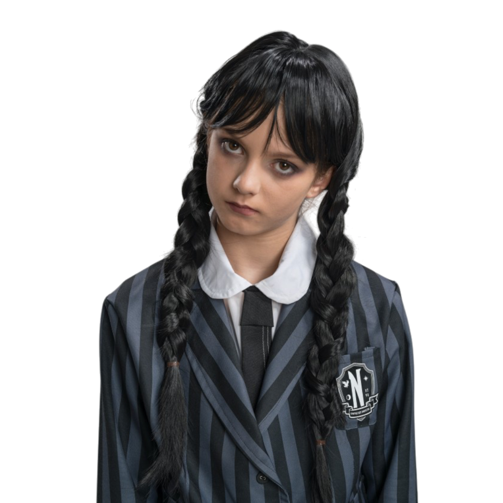 Mercredi Addams-paryk til børn – Halloween-udklædning