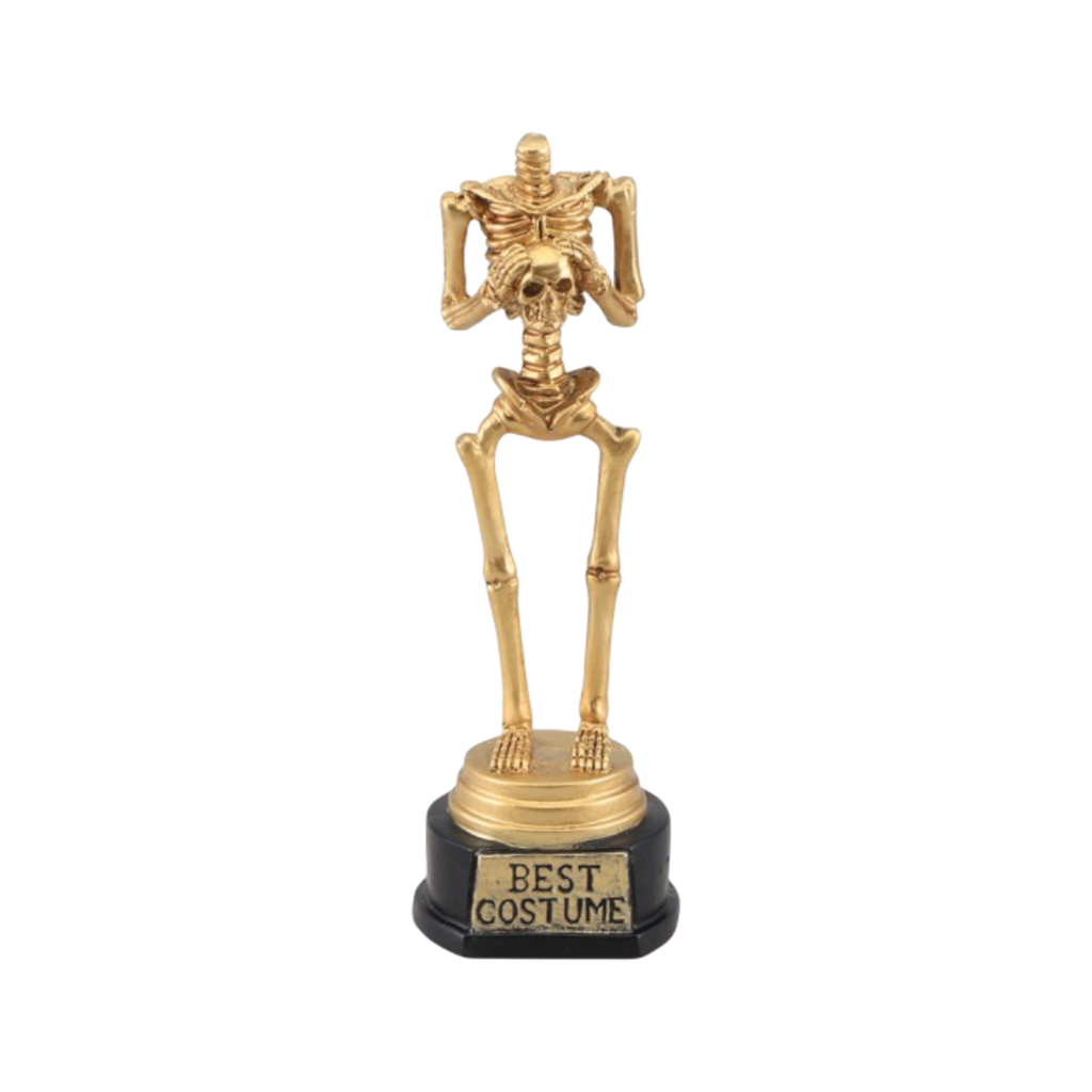 Skelet-trofæ, 18 cm – Halloween-præmie