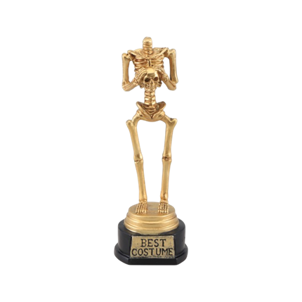Skelet-trofæ, 18 cm – Halloween-præmie