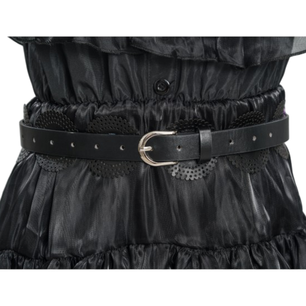 Sort balkjole »Mercredi Addams« 128 cm – Kostume til børn