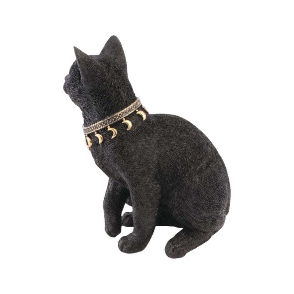 Mystisk sort kat, 28 cm – Halloween-pynt