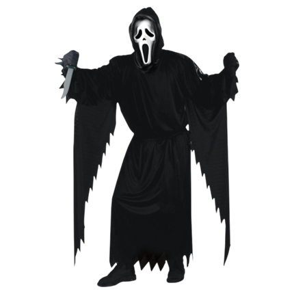 Ghost Face-dekoration, 3 dele, 180 cm – Halloween