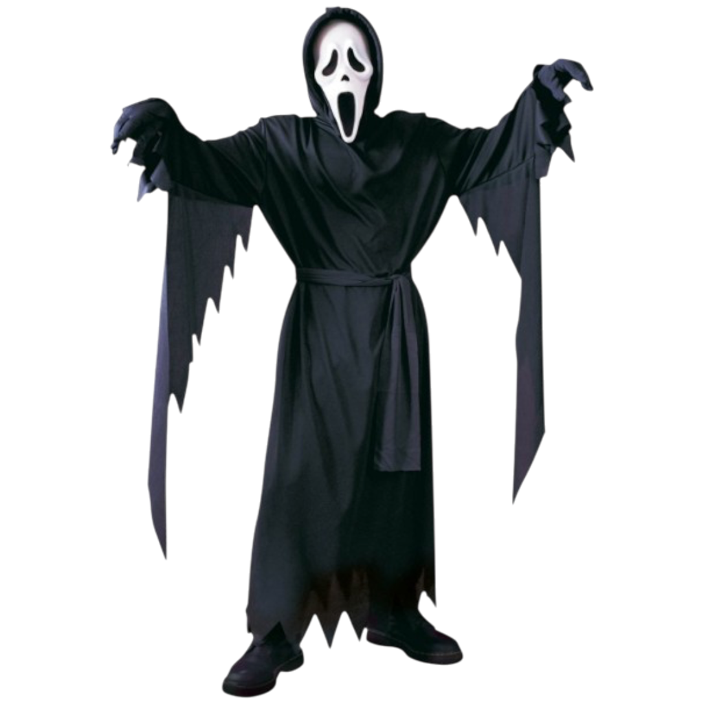Ghost Face-dekoration, 3 dele, 152 cm – Halloween