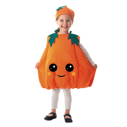 Græskar-kostume til børn i alderen 3–4 år – Halloween