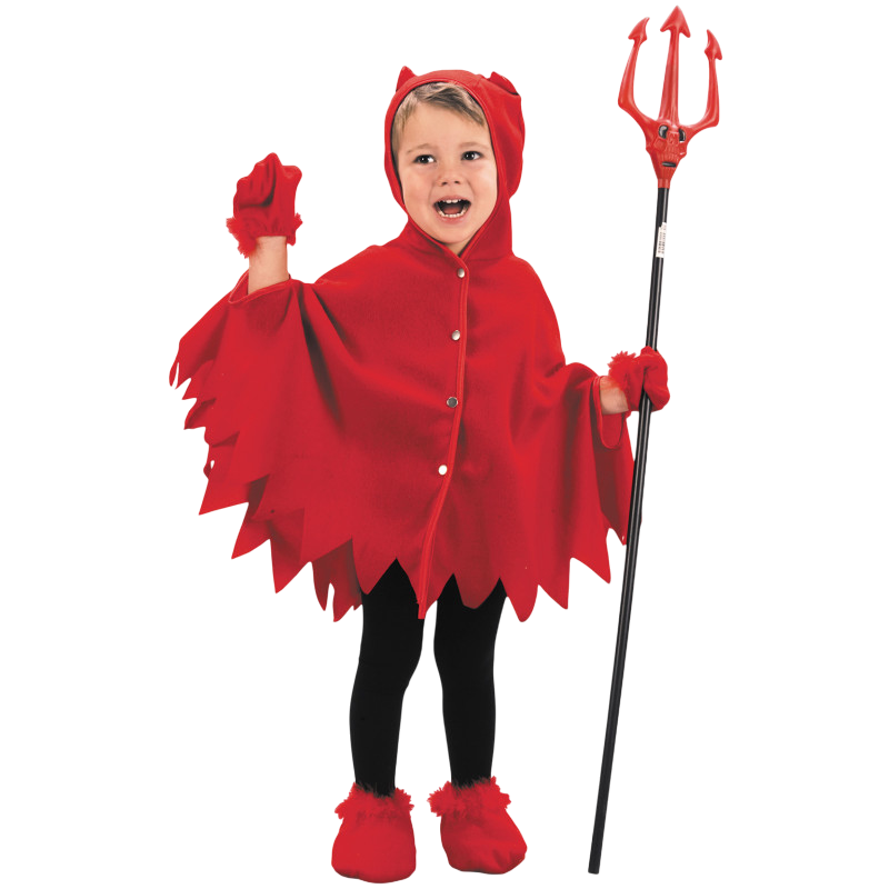 Udklædning som lille djævel til børn i alderen 3–4 år – Halloween
