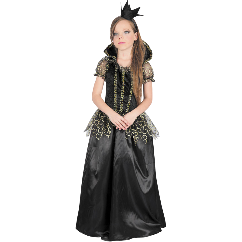 Udklædning som den onde prinsesse til børn i alderen 7–9 år – Halloween