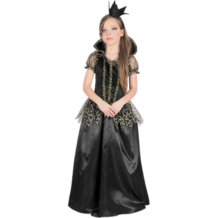 Udklædning som den onde prinsesse til børn i alderen 7–9 år – Halloween