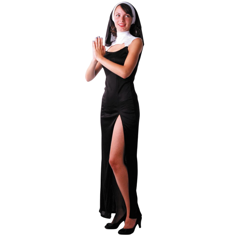 Sexet nonnekostume til kvinder – Halloween-kostume