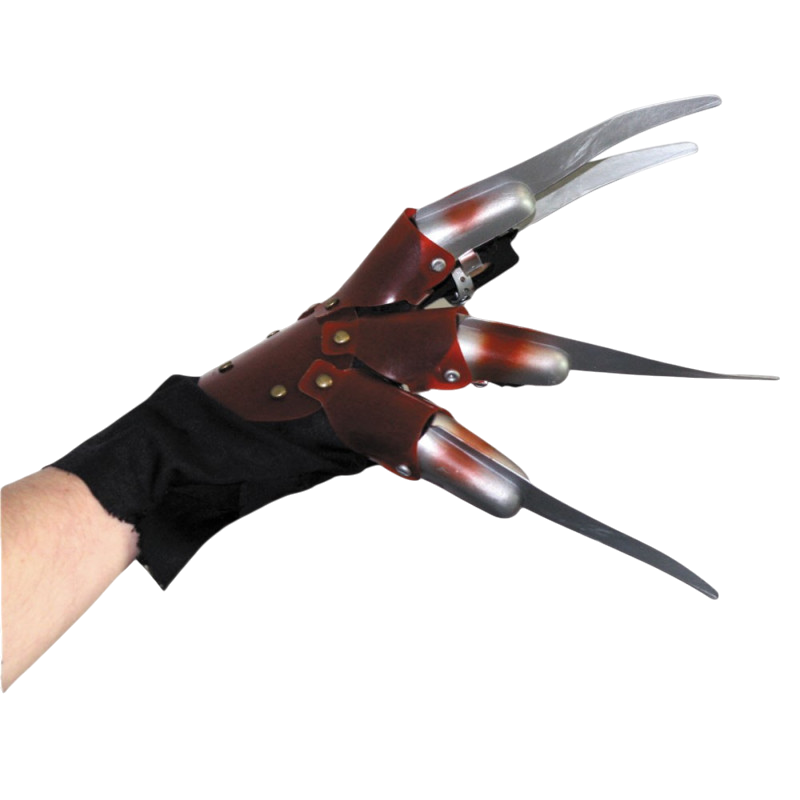 Handsker med metalblade – tilbehør til Halloween-gyserkostumer