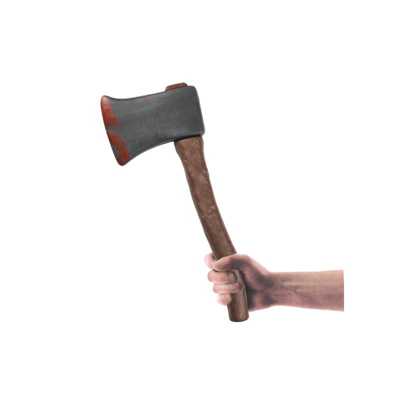 Blodig økse 38 cm – Halloween-kostumetilbehør