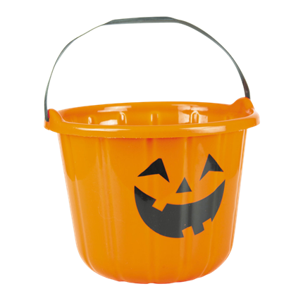 XL-græskarsspand – Halloween-slikkurv