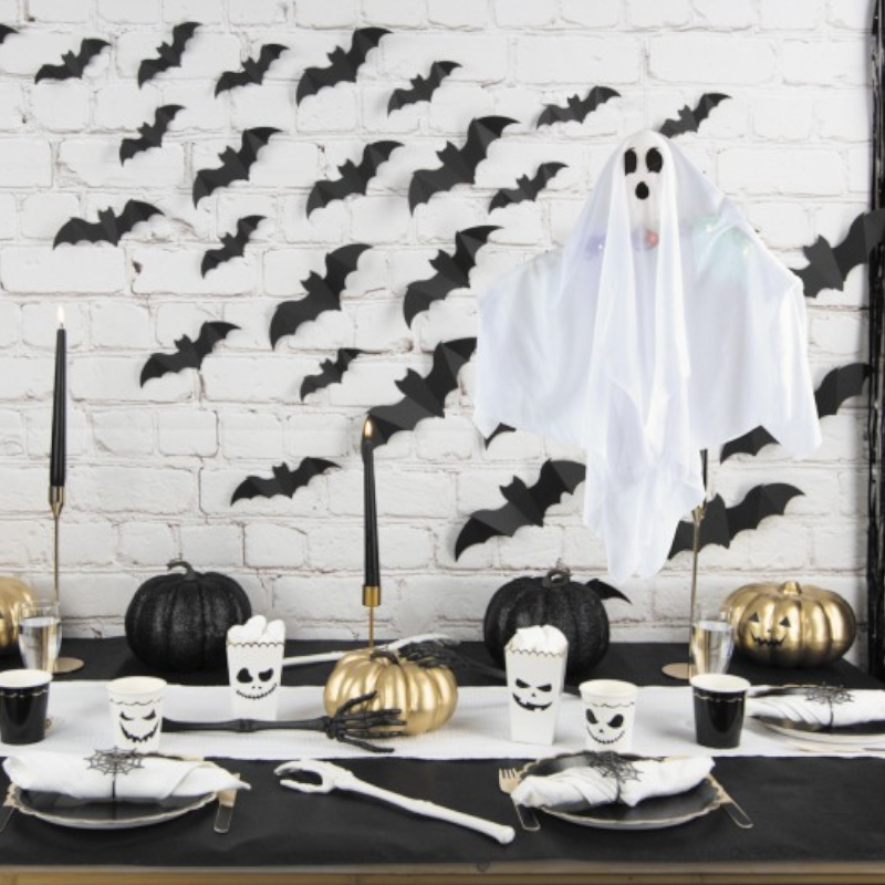 Lysende spøgelse, 50 cm – Halloween-pynt