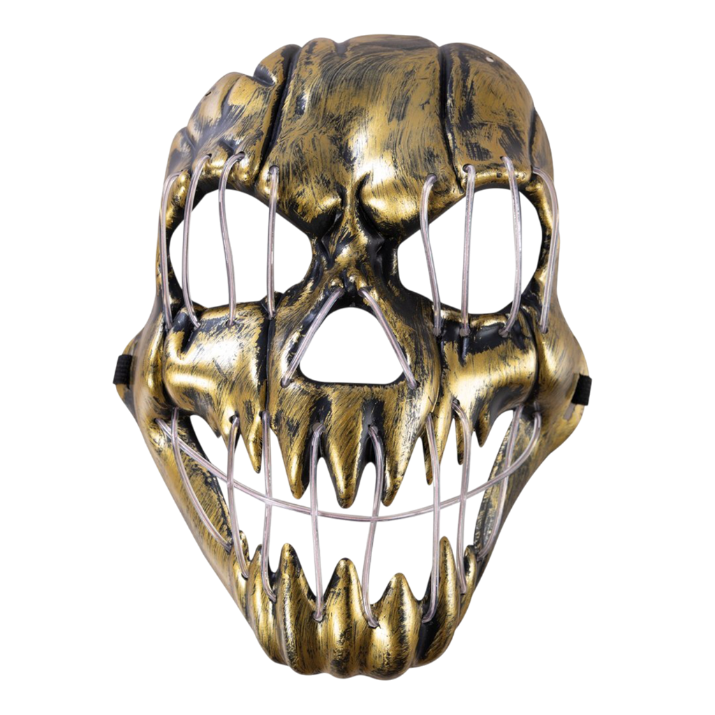 LED-maske til voksne – Lysende Halloween-maske