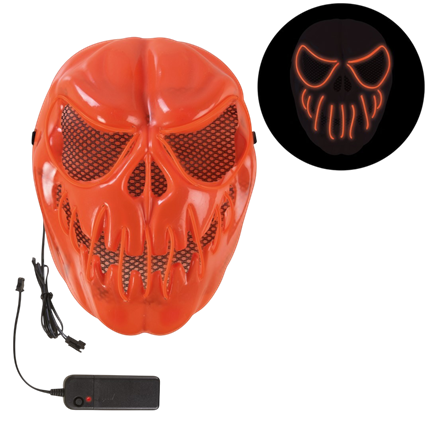 LED-maske: Skræmmende græskar til voksne – Halloween