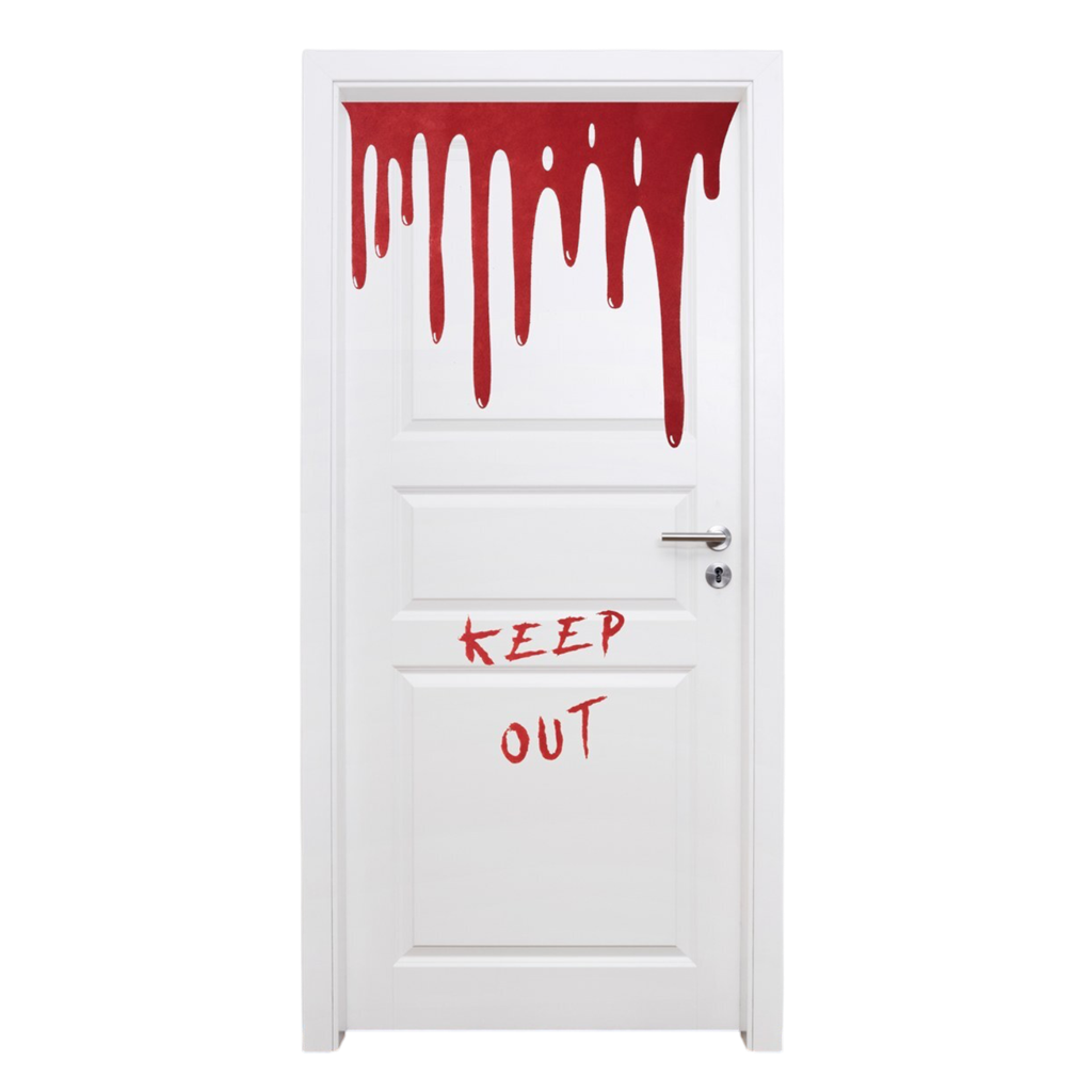 Blodig dørdekoration – Halloween-dekoration