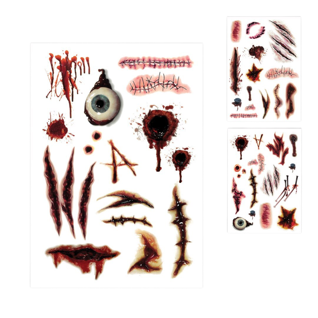 Midlertidige tatoveringer, ar – Halloween-makeup