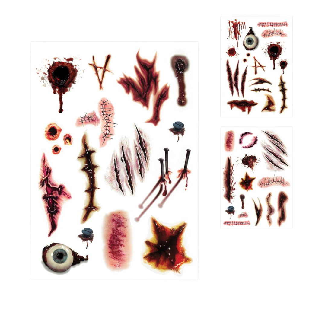 Midlertidige tatoveringer, ar – Halloween-makeup