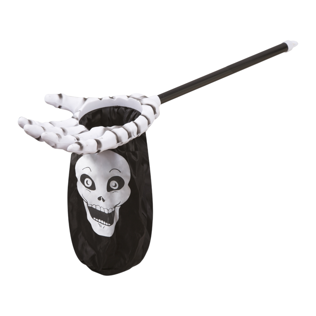 Skelethånd-slikpose, 59 cm – Halloween
