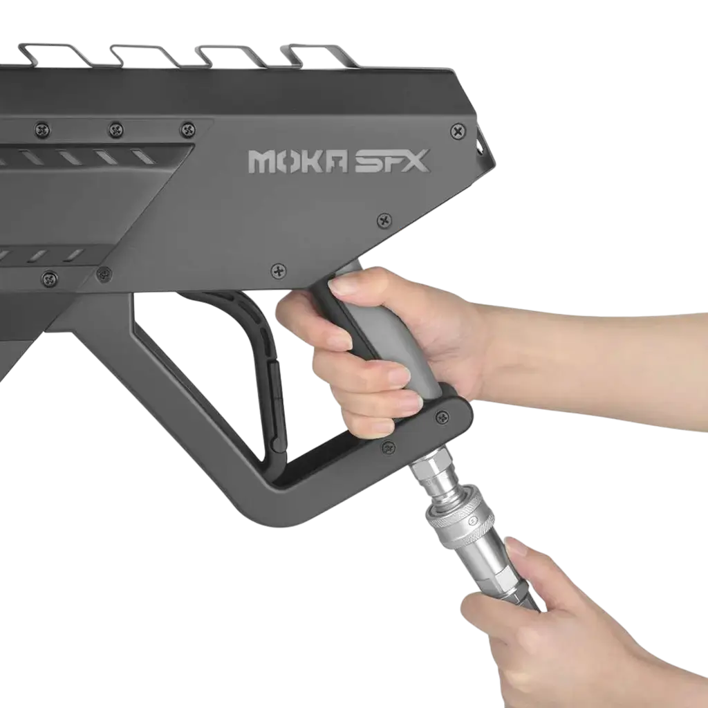 VORTEX LED CO2 GUN – CO2-pistol med LED, med tilslutning og 3 meter slange