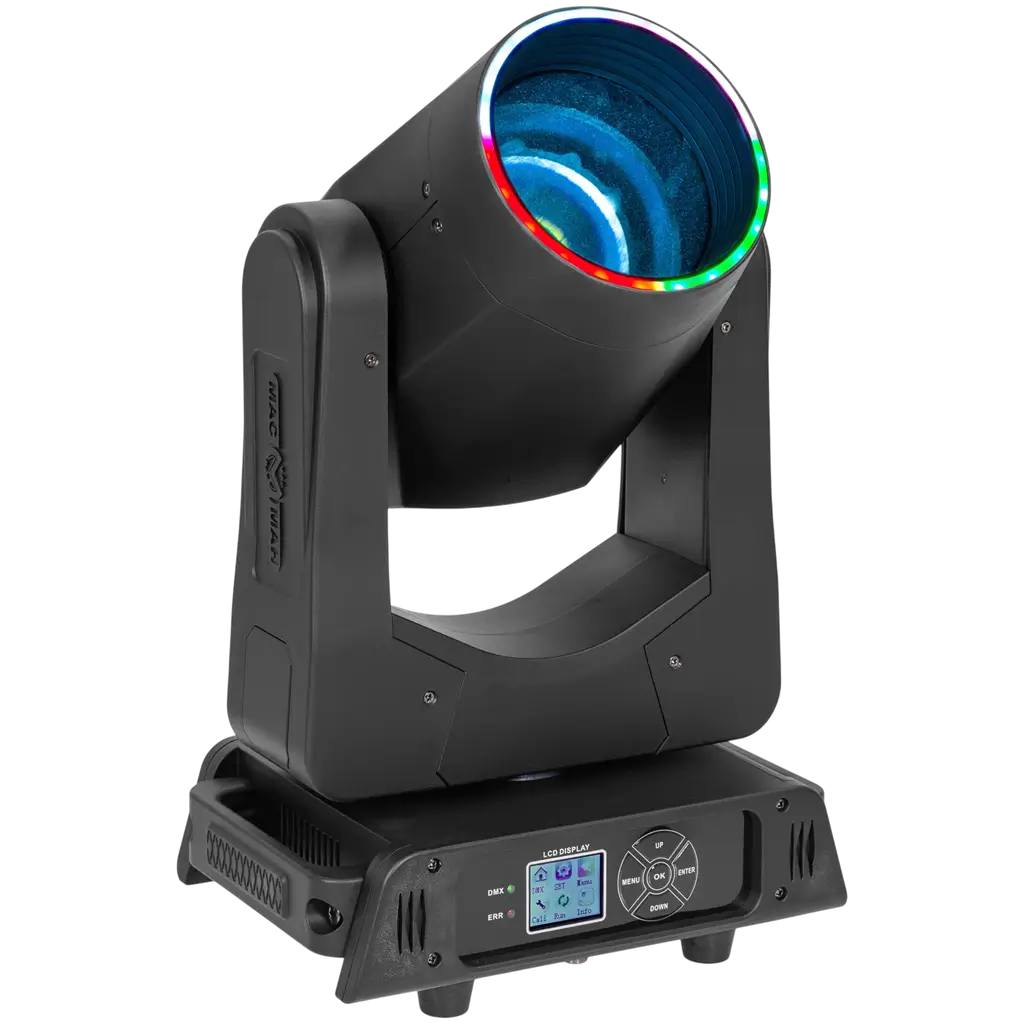 Sæt med 2 stk. Beam LED-lyre på 200 W med transportkasse – Mac Mah