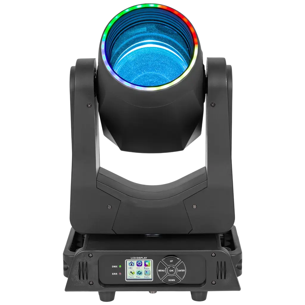 Sæt med 2 stk. Beam LED-lyre på 200 W med transportkasse – Mac Mah