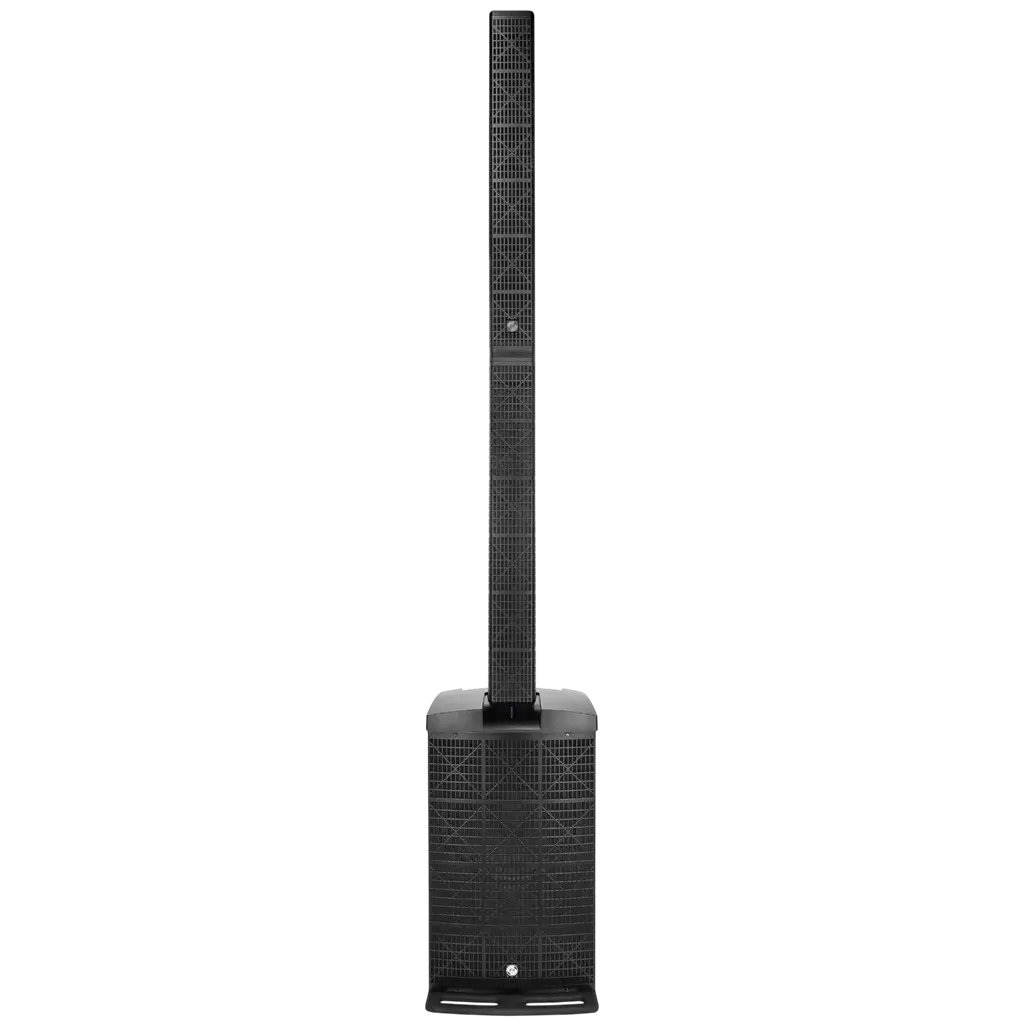 Aktivt 3-vejs søjlesystem, 800 W RMS, med 12"-subwoofer – Elokance