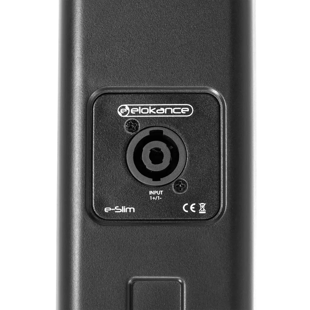 Aktivt 2-vejs søjlesystem, 800 W RMS, med 12"-subwoofer – Elokance