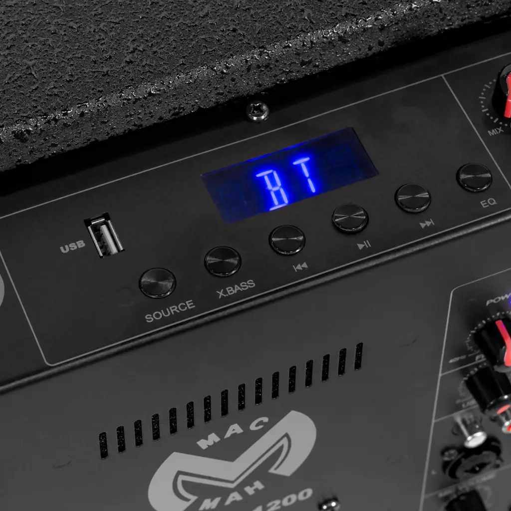 600 W RMS trifonisk lydanlæg med 15"-subwoofer – Mac Mah