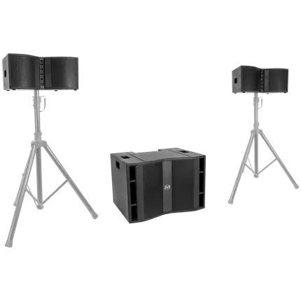 600 W RMS trifonisk lydanlæg med 15-subwoofer – Mac Mah