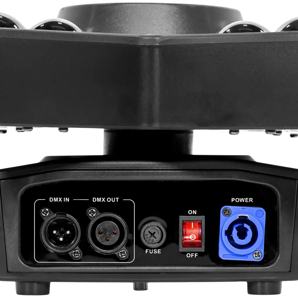 3-i-1 LED-lyssæt med Beam, B-Eye og stroboskop – BoomToneDJ