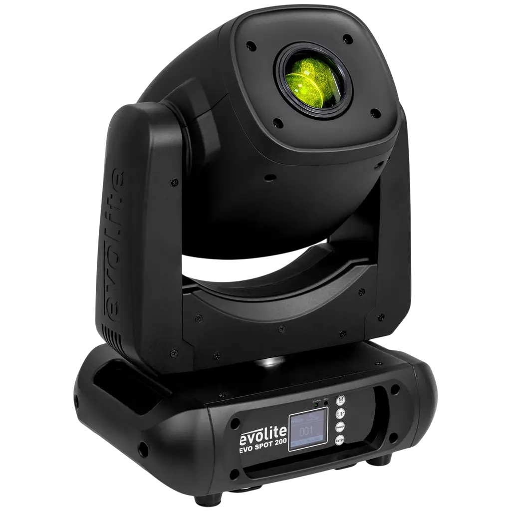 200 W LED-spot med høj lysstyrke, gobos og motoriseret fokus – Evolite